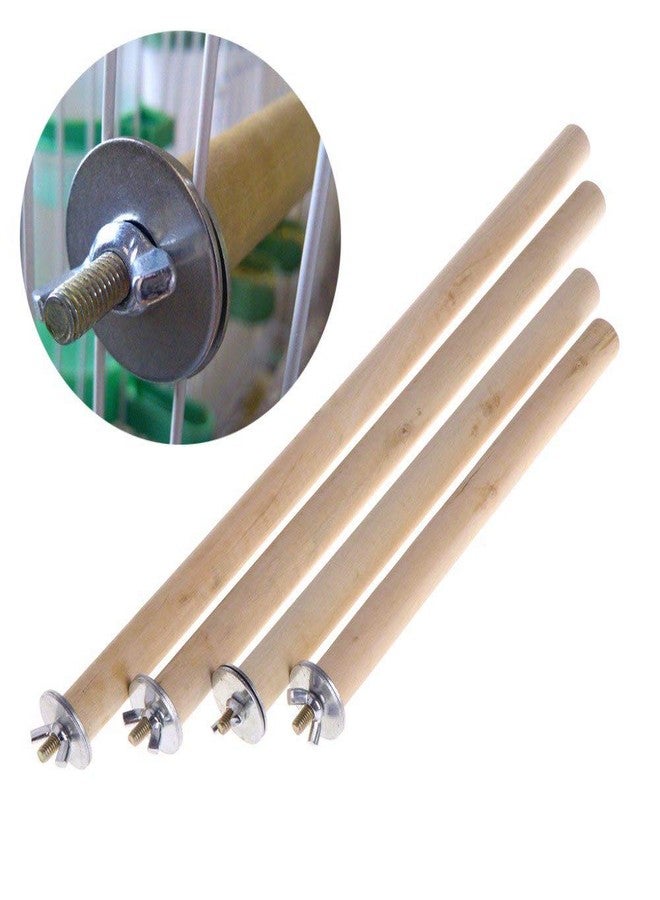 سايج سكوير مجموعة سيج سكوير من 4 قطع من المجثم/الحامل/اللعبة الخشبية الطبيعية للطيور (الببغاء/الكوكاتيل/الببغاء/الهامستر/السنجاب) (خفيفة الوزن) (الأحجام: 4.5 بوصة، 6.5 بوصة، 8.5 بوصة، 10.5 بوصة) - Image 3